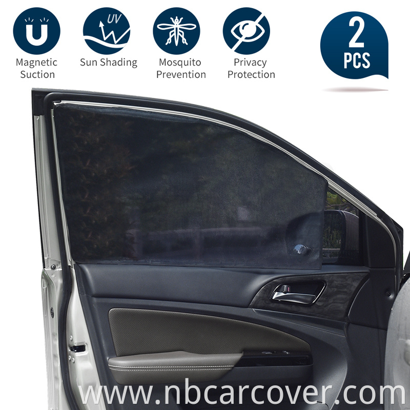 Fast shipment hot weather sunscreen uv protection static blinds car sunshade sun visor foldable